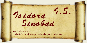 Isidora Sinobad vizit kartica